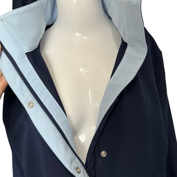 Tek Gear Blue Jacket High Collar Weather-Resistant - Picture 3 of 5